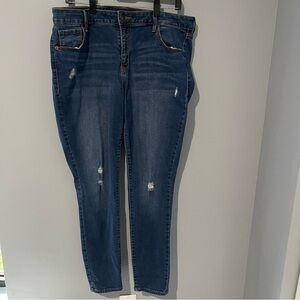 Old Navy Dark Blue Women's Skinny Jeans | Size 16